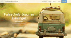 Desktop Screenshot of fahrschulehaslinger.de