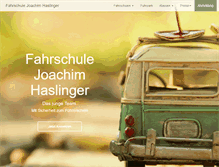 Tablet Screenshot of fahrschulehaslinger.de